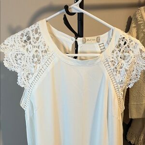 Elegant White Lace Dress